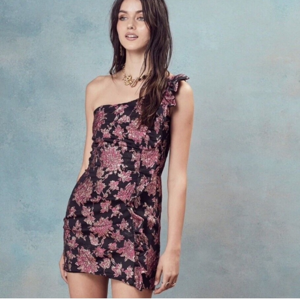 For Love & Lemons Luella Jacquard Mini Dress